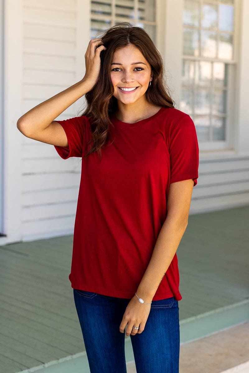 Crimson Tee: Red