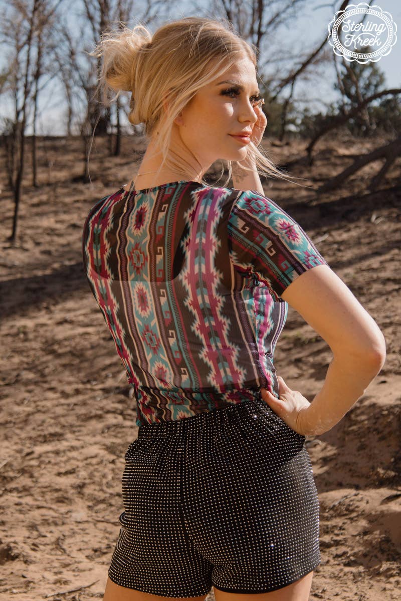 Aztec Mesh Bodysuit – Charlie Chic Boutique