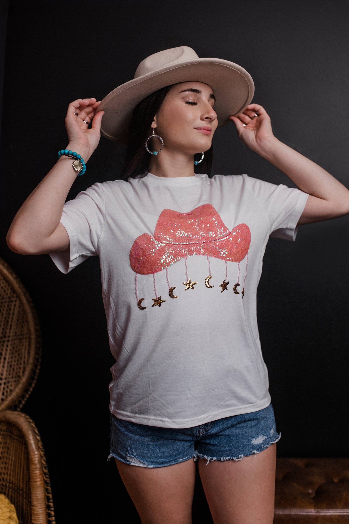 Starry Cowgirl Short Sleeve Tee