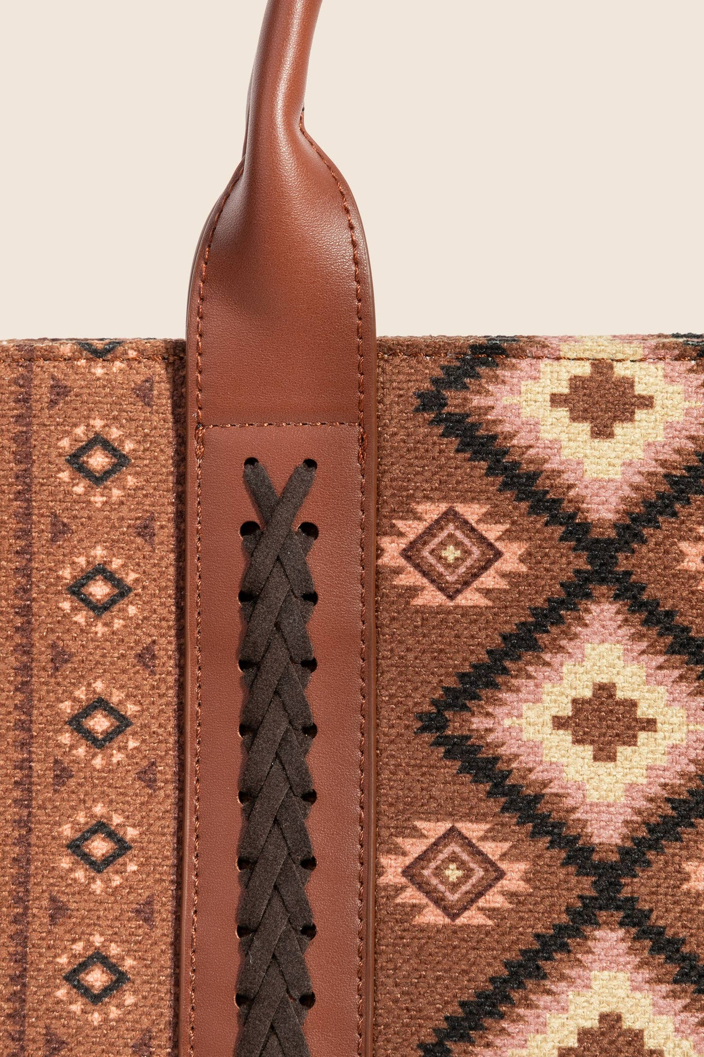 Boho Western Pattern Square Bag: BL
