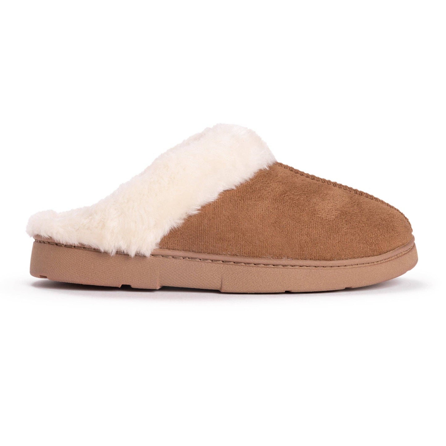 Muk Luks Women's Polysuede Clog: Caramel