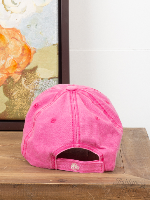 GIRLS Pink Hat with Silver Glitter
