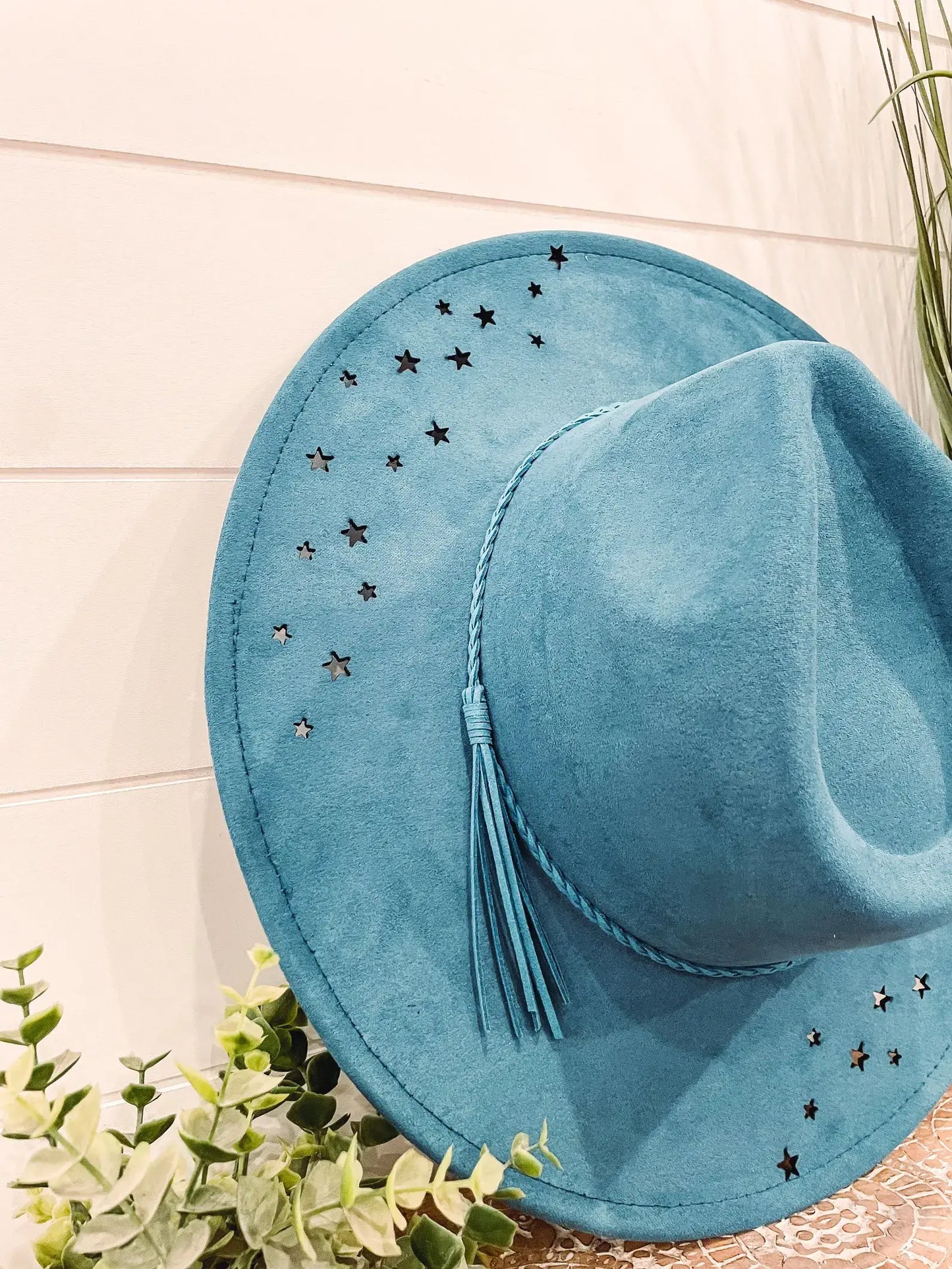 Star Cutout Hat: Ocean Blue