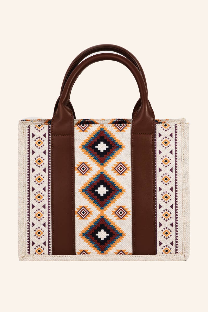 Boho Western Pattern Square Bag: IV