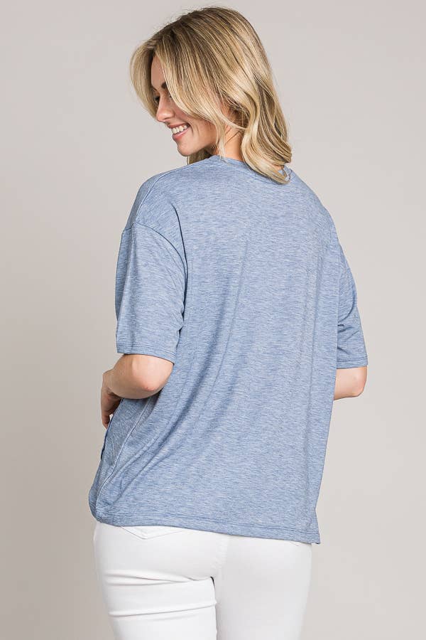 Butterfly Embroidered Cut Out Oversize Knit Top