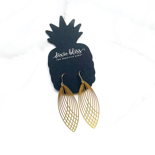 Energy Gold-toned Dangle Earrings