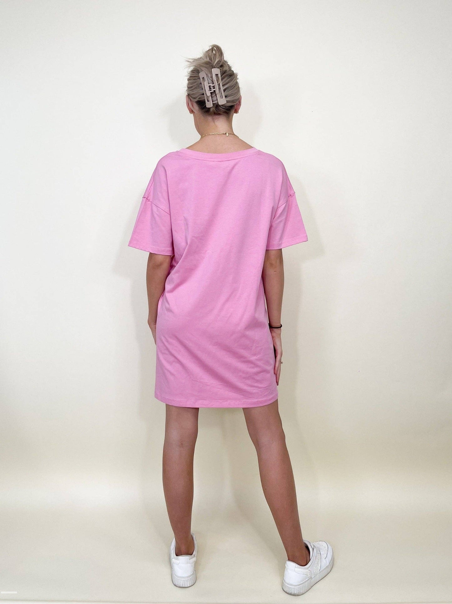 Pink T-Shirt Dress