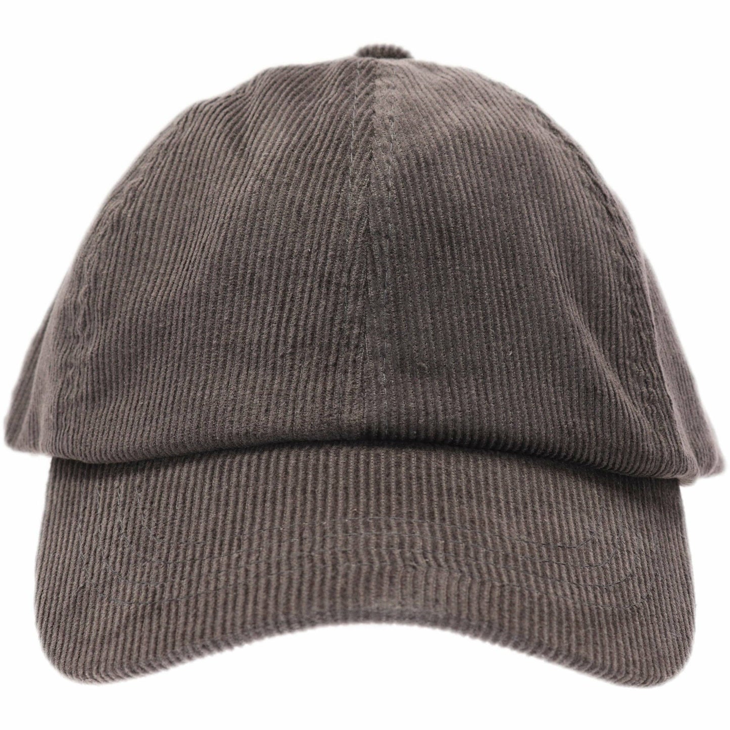 Corduroy Criss Cross High Pony CC Ball Cap: Grey