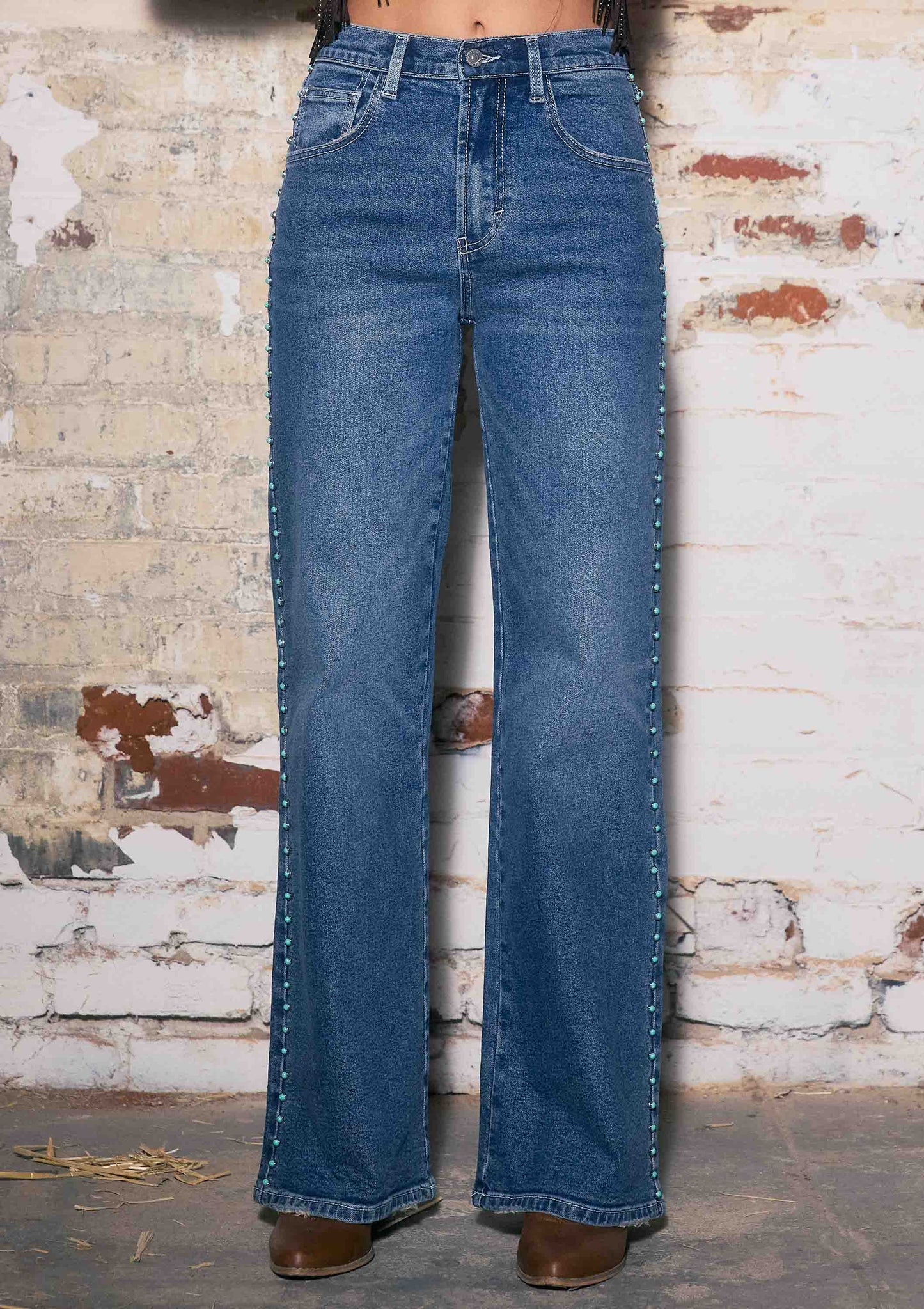 Turkish Gemstone Wide Leg Jeans
