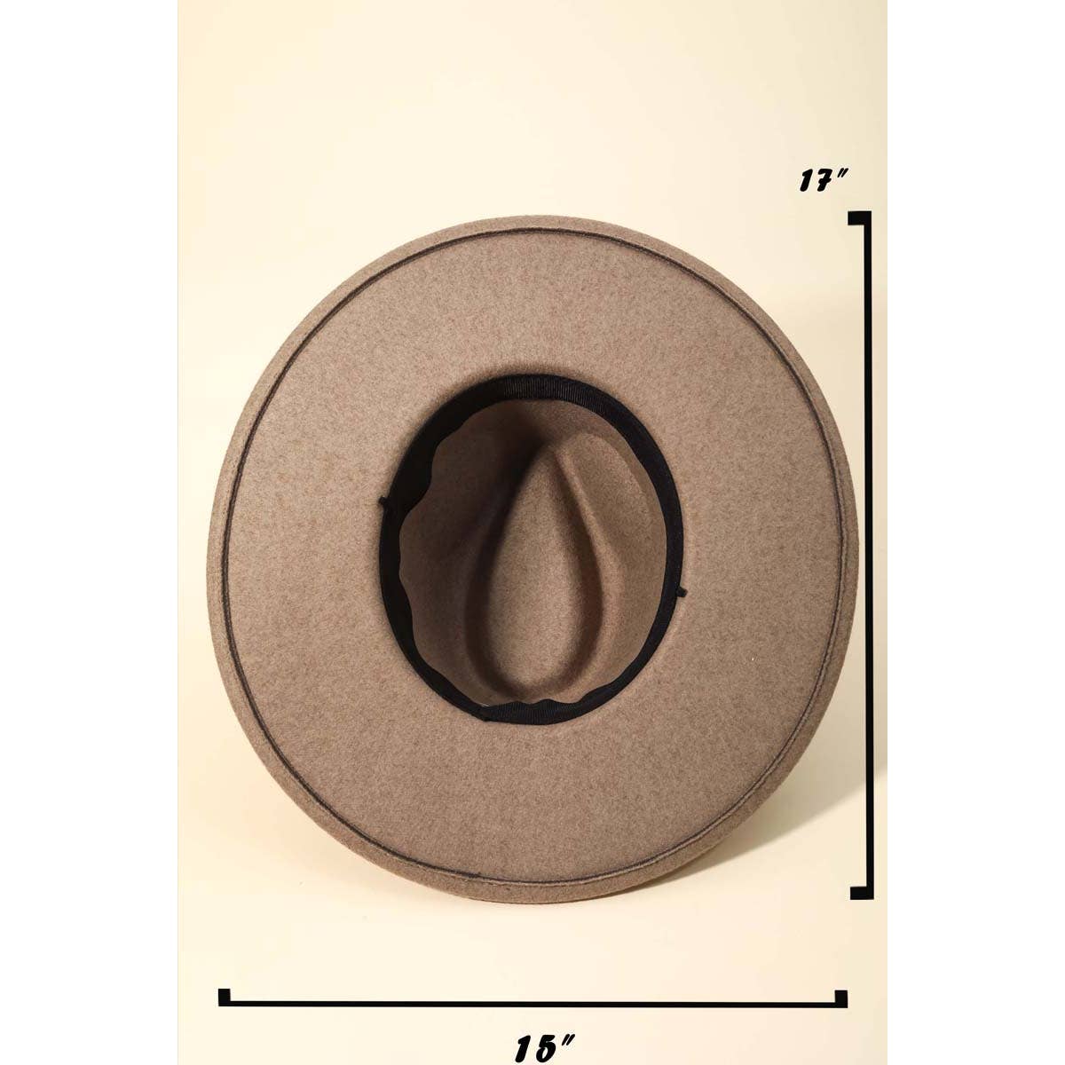 Metallic Studded Strap Fedora Hat: IV