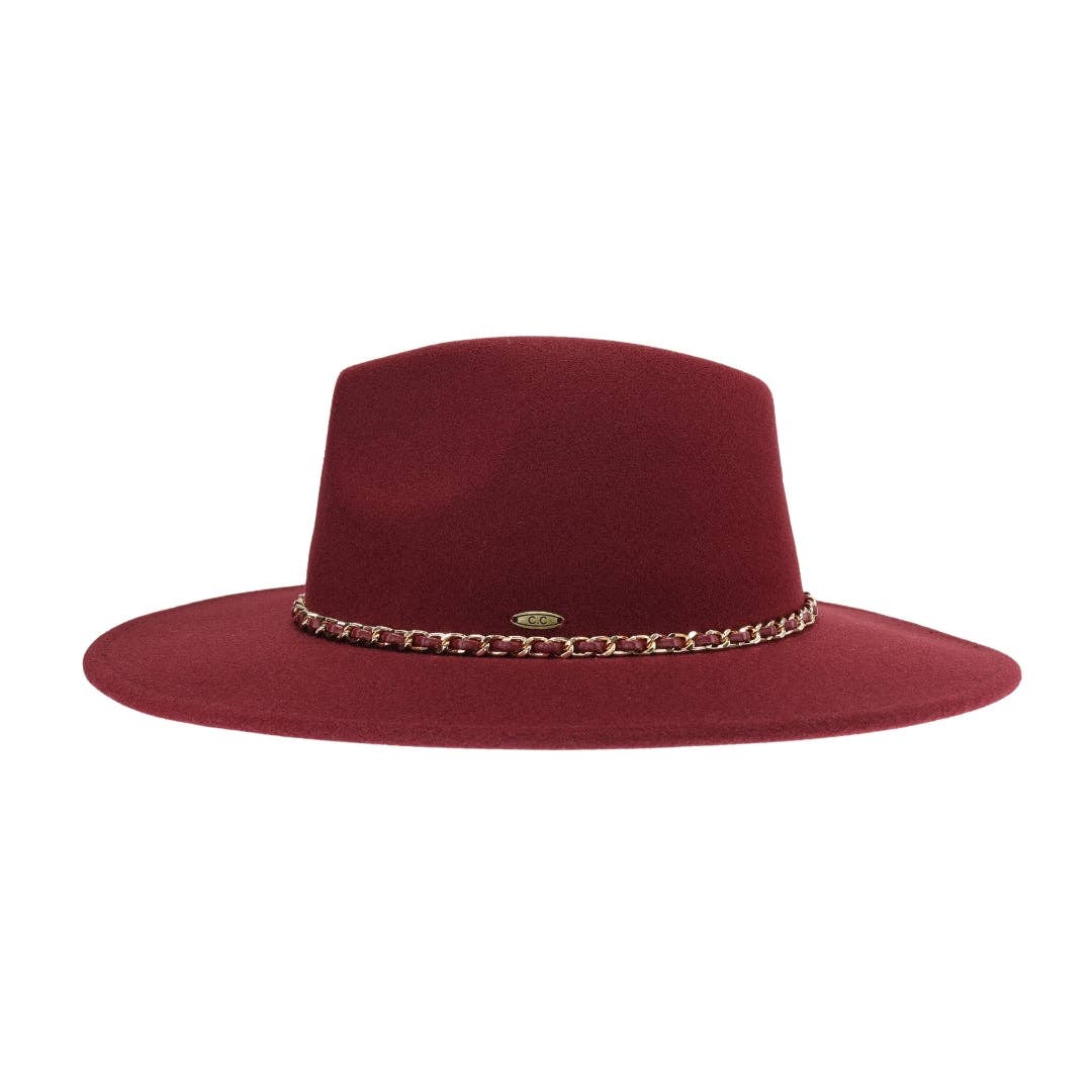 Chain Band C.C Vegan Fabric Hat
