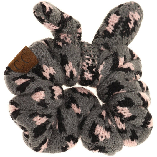 Leopard Jacquard Ponytail C.C Women's Scrunchie