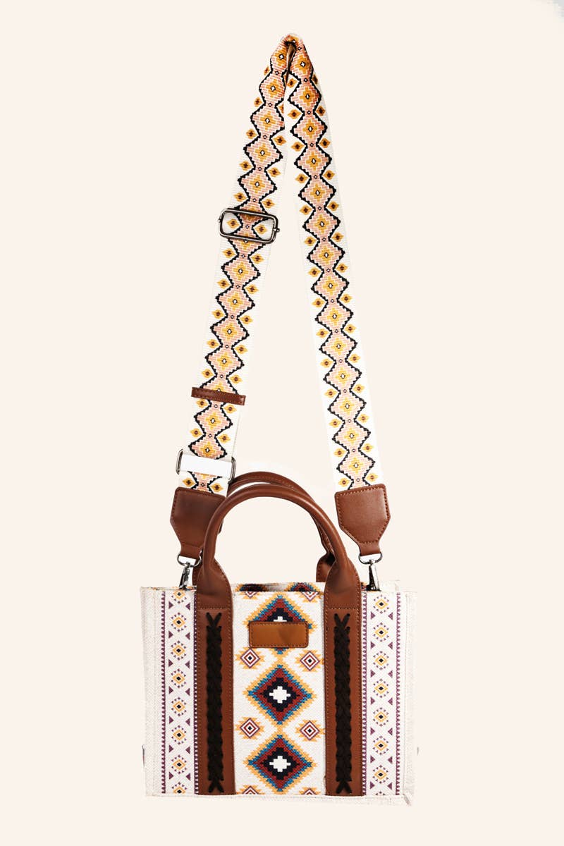 Boho Western Pattern Square Bag: IV