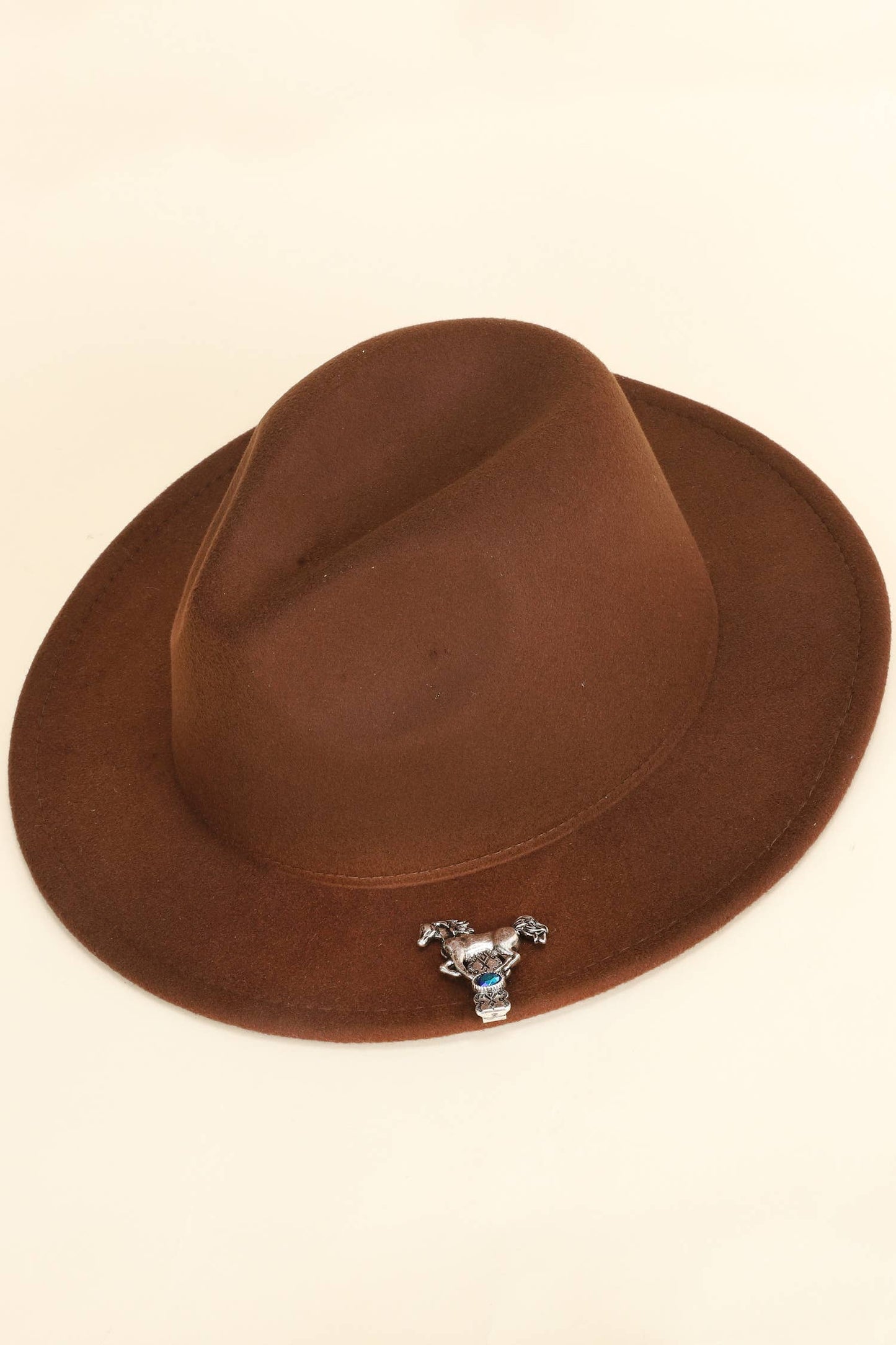 Western Crystal Horse Brim Hat Clip
