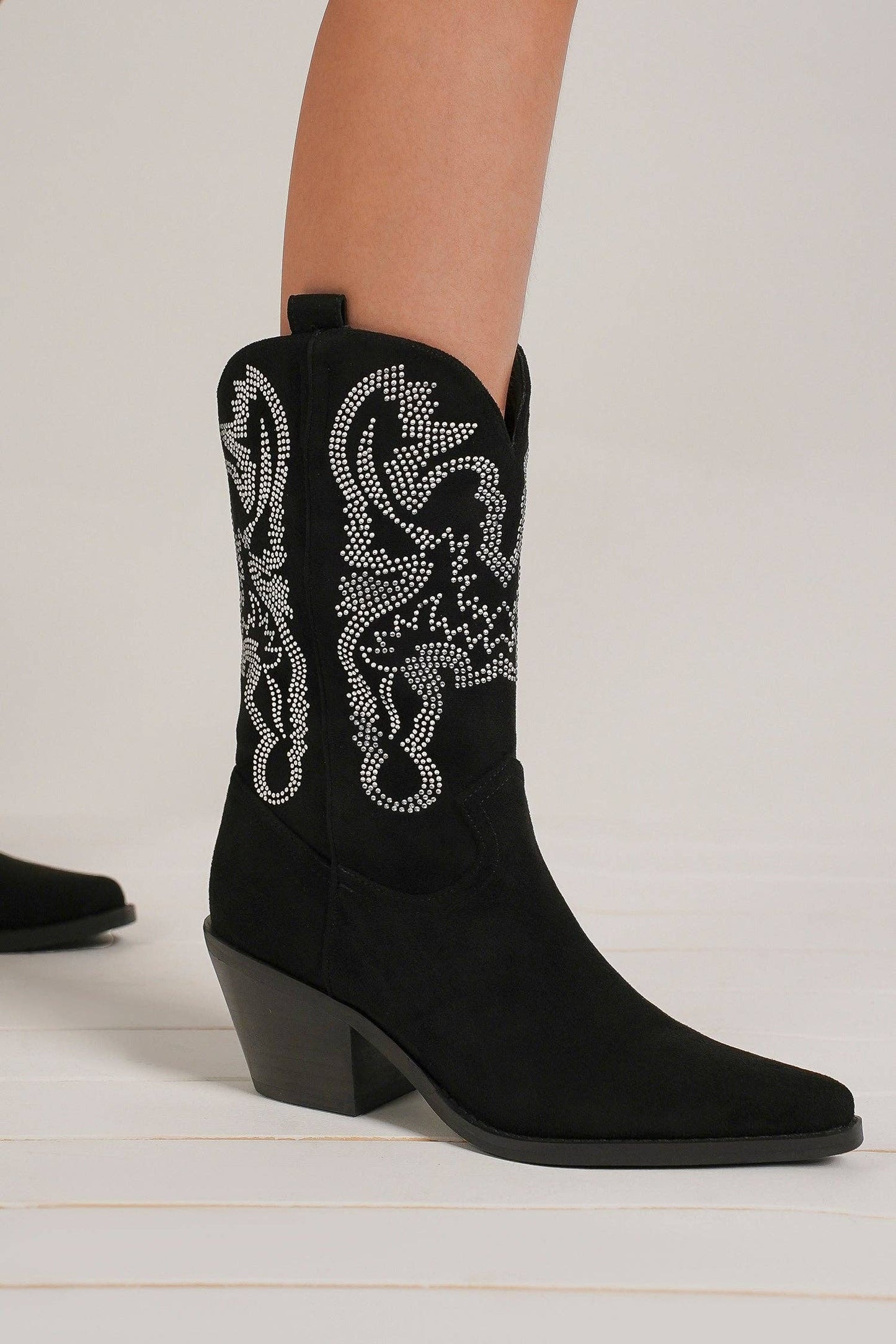 Western Rhinestone Boots: Fuchsia