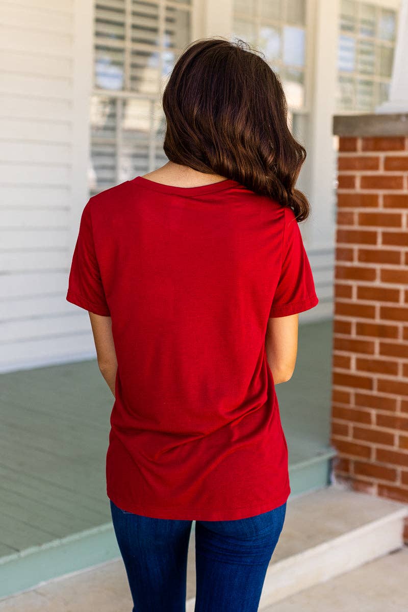 Crimson Tee: Red
