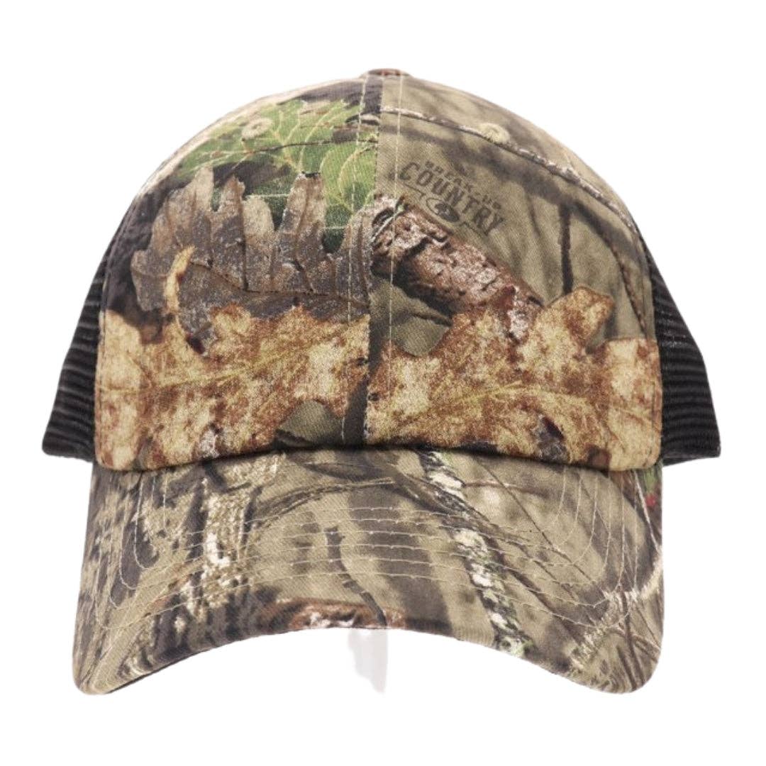 C.C MOSSY OAK Mini Break-Up Camouflage Mesh Back Ball Cap