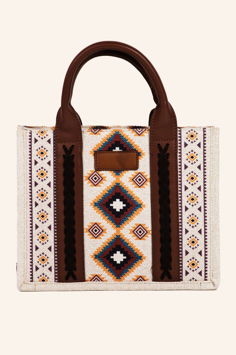 Boho Western Pattern Square Bag: IV
