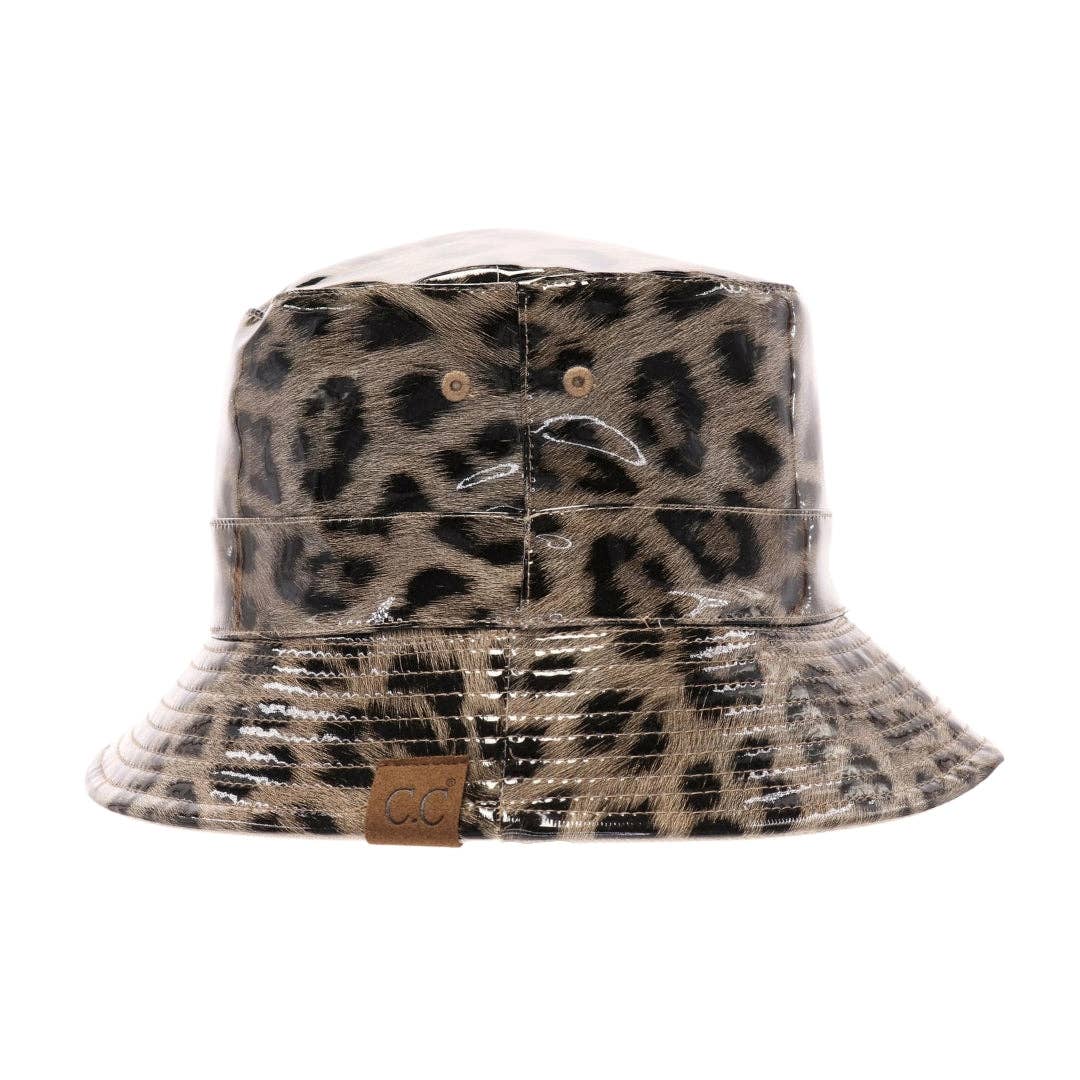 Leopard Reversible Rain Bucket Hat