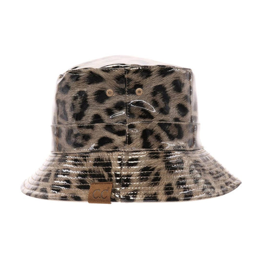 Leopard Reversible Rain Bucket Hat