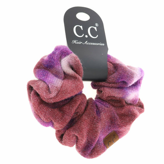 Tie Dye Women's Ponytail Scrunchie: Iris/Wild Ginger