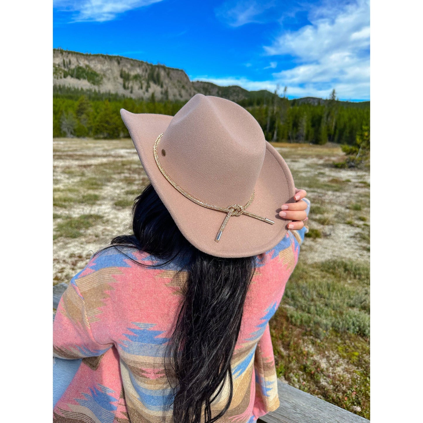 Reno Vegan Fabric Cowboy Hat: Hot Pink