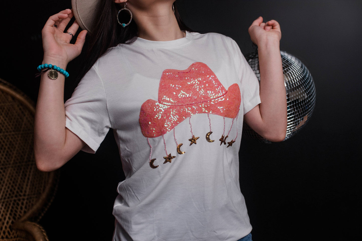 Starry Cowgirl Short Sleeve Tee